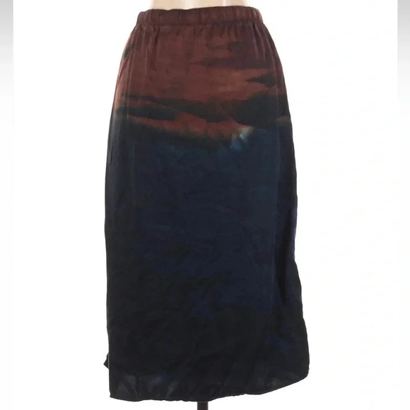 Anthropologie Cloth & Stone Boho Kira Tie-Dye Midi Skirt Women’s Size Small - Picture 4 of 6